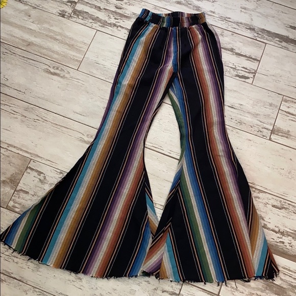 L&B Pants - Western Boho Serape Bell Bottoms